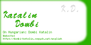 katalin dombi business card